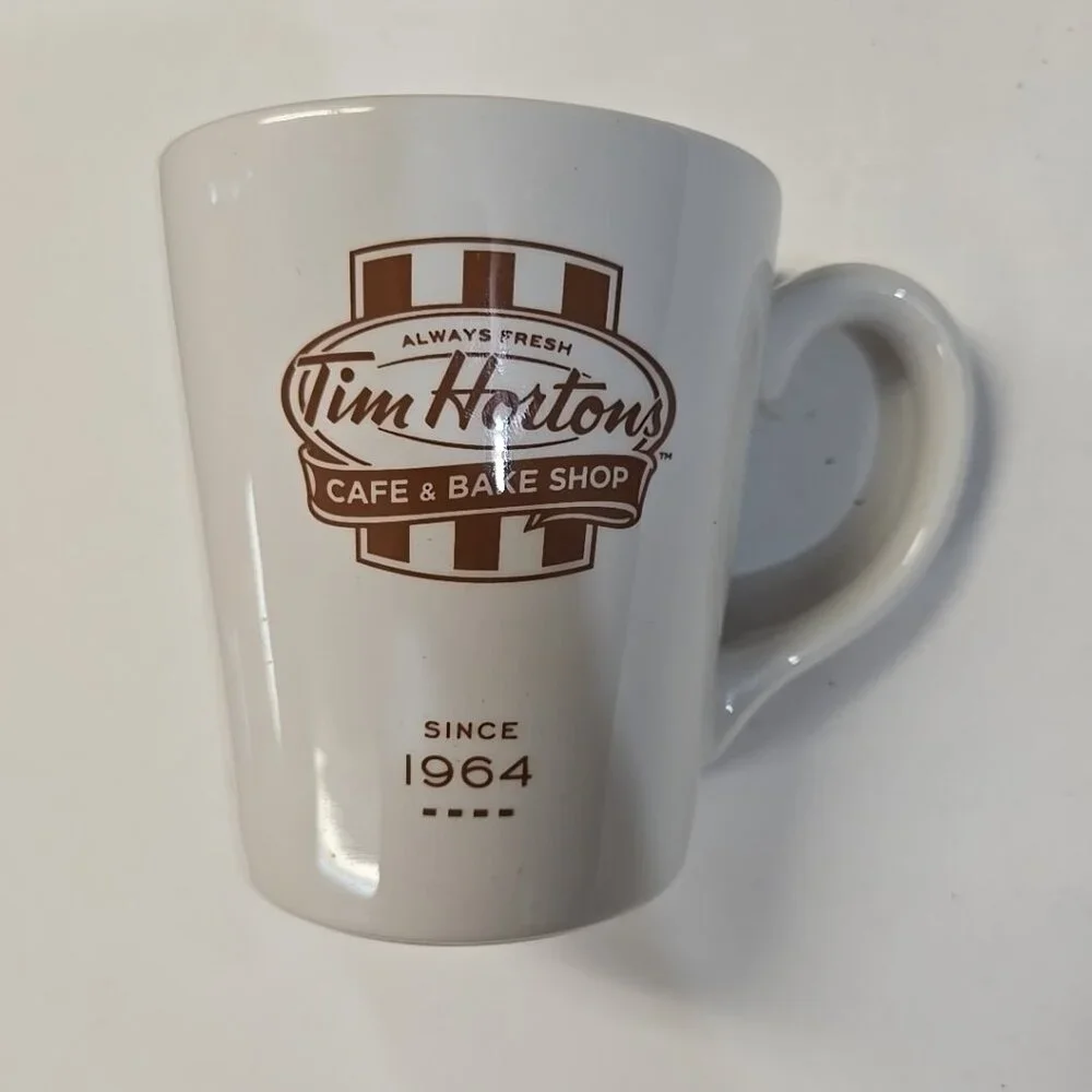TIM HORTONS 14 oz. STEELITE INTERNATIONAL COFFEE MUG 2015 ENGLAND